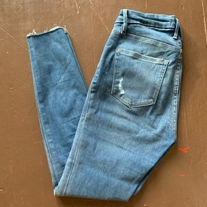 Good American ( Kardashian ) Good Legs Raw Hem Jeans